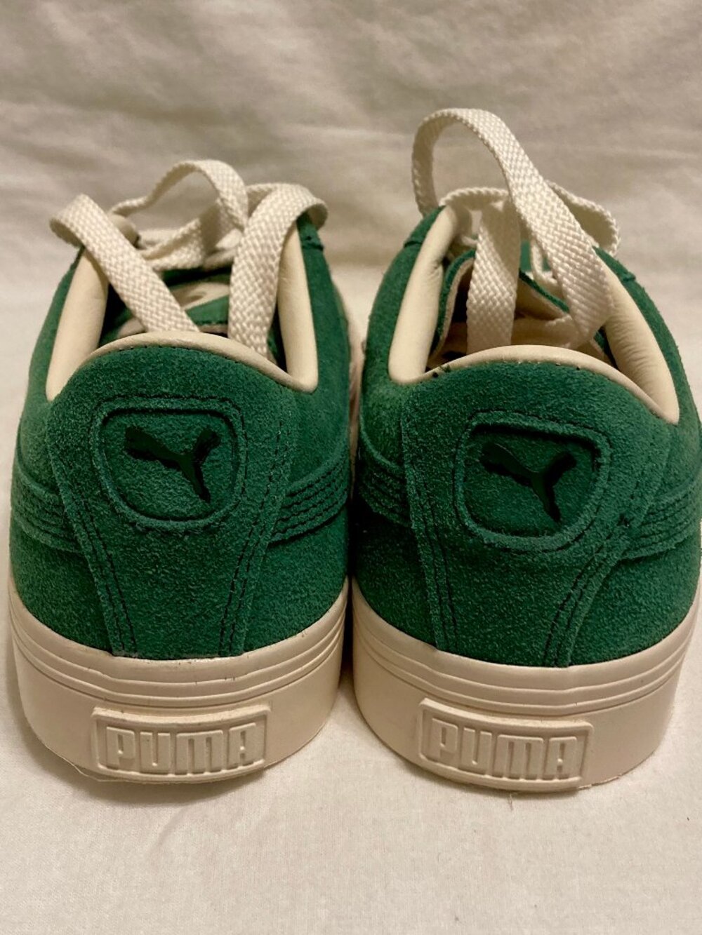 NWOT, Women's SZ 8, Puma Vulc Trophy Hunting Sneakers, Green Suede - Picture 5 of 7